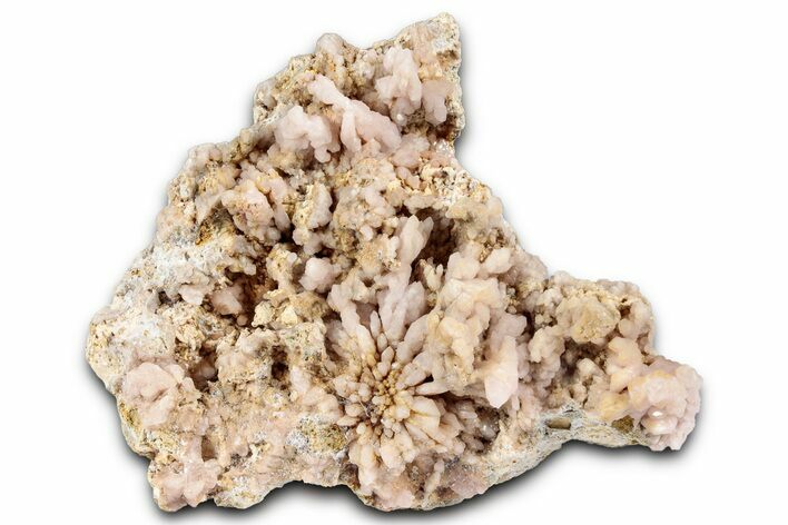 Sparkling Natural Rose Quartz Crystal Cluster - Peru #356543